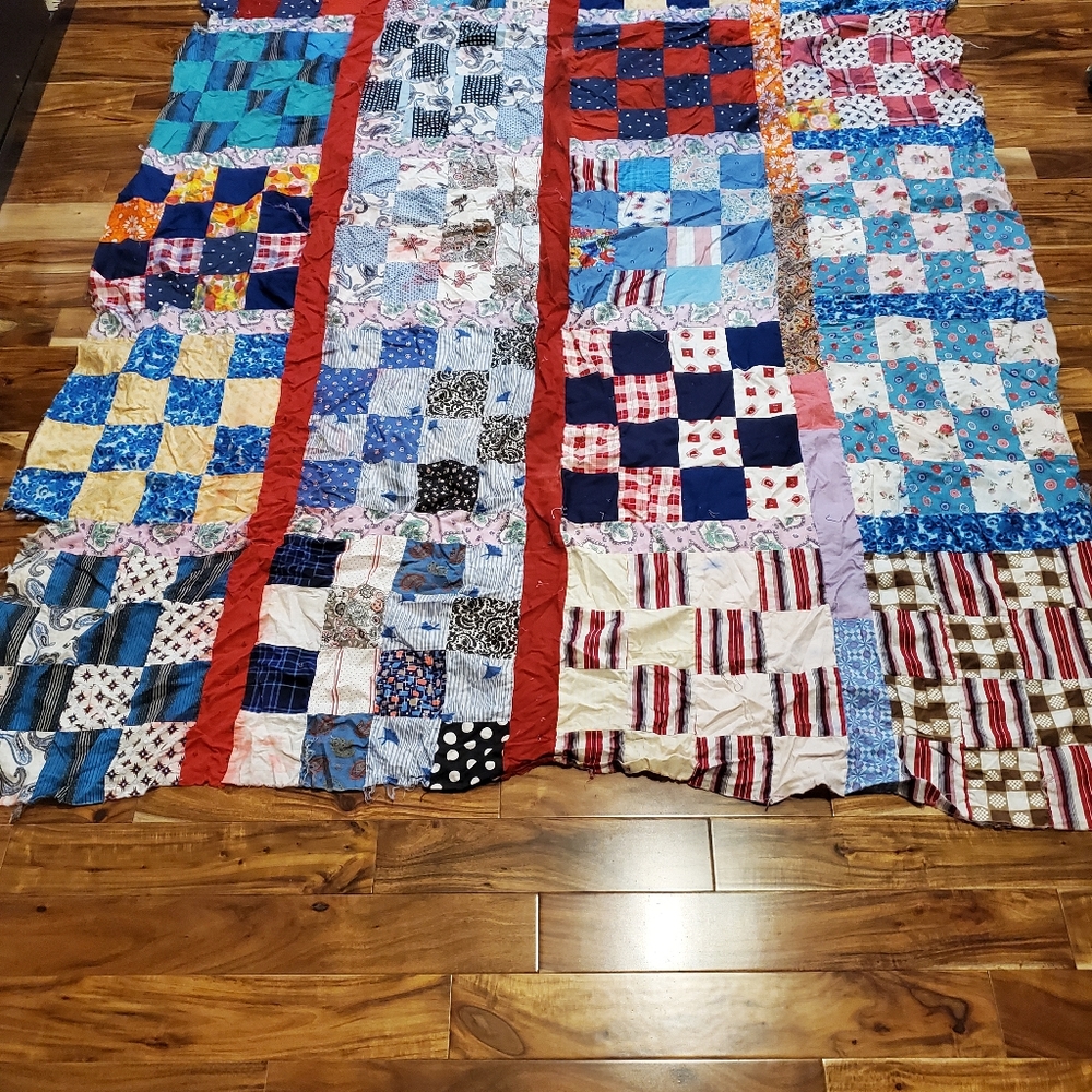 Twin size quilt top